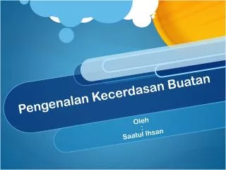 pengenalan kecerdasan buatan