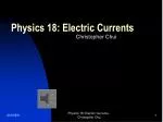 Understanding Electric Currents: Basics and Applications - slide 1