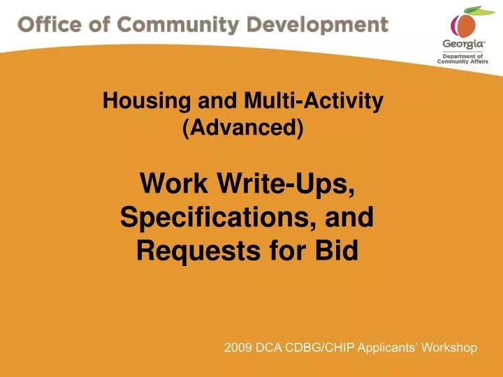 housing and multi activity advanced