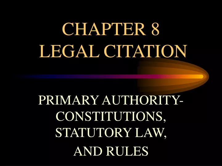 chapter 8 legal citation