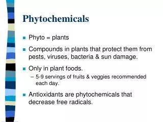 Phytochemicals