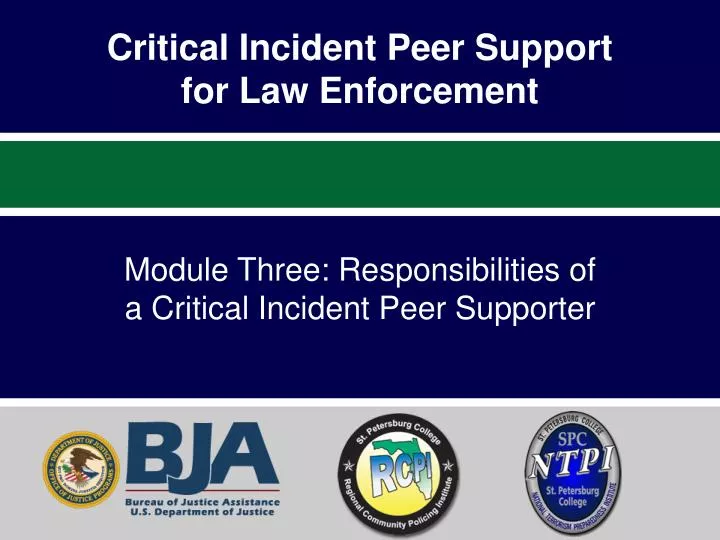 critical incident peer support for law enforcement