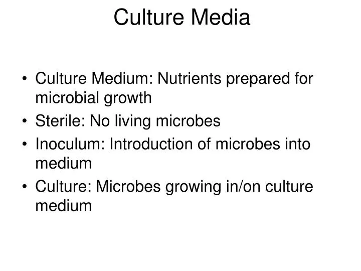 culture media