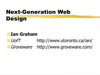 Next-Generation Web Design