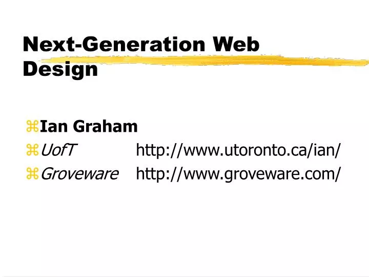 next generation web design