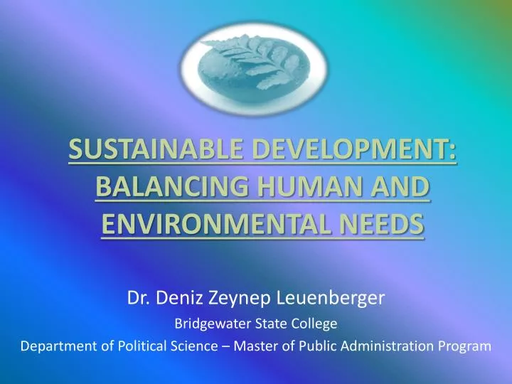 sustainable development balancing human and environmental needs