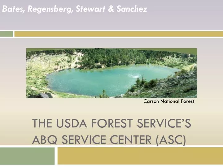 the usda forest service s abq service center asc