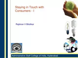 Staying in Touch with Consumers - I