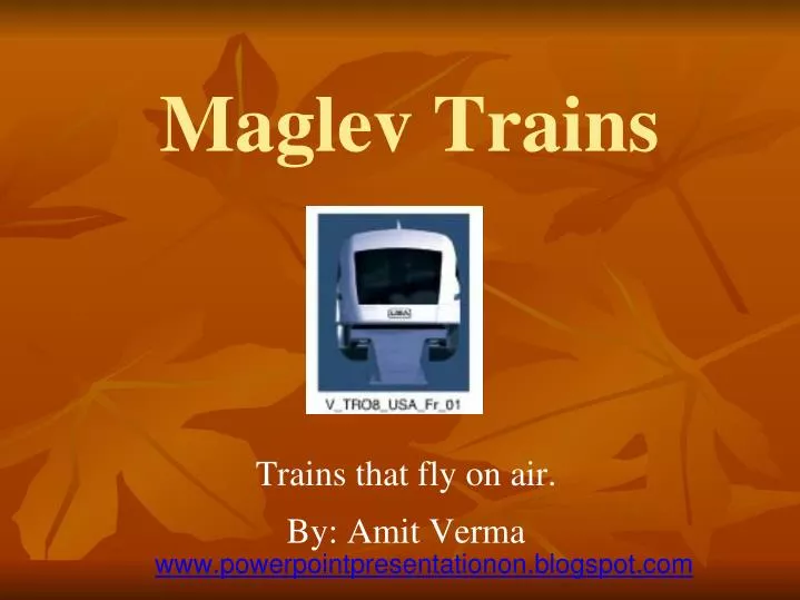 maglev trains