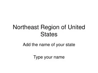 Northeast Region of United States
