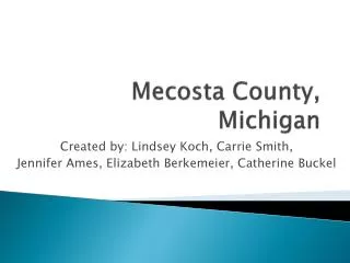 Mecosta County, Michigan