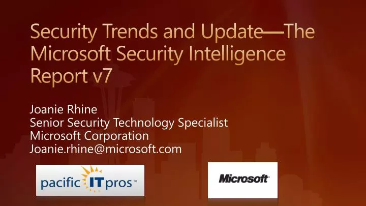 security trends and update the microsoft security intelligence report v7