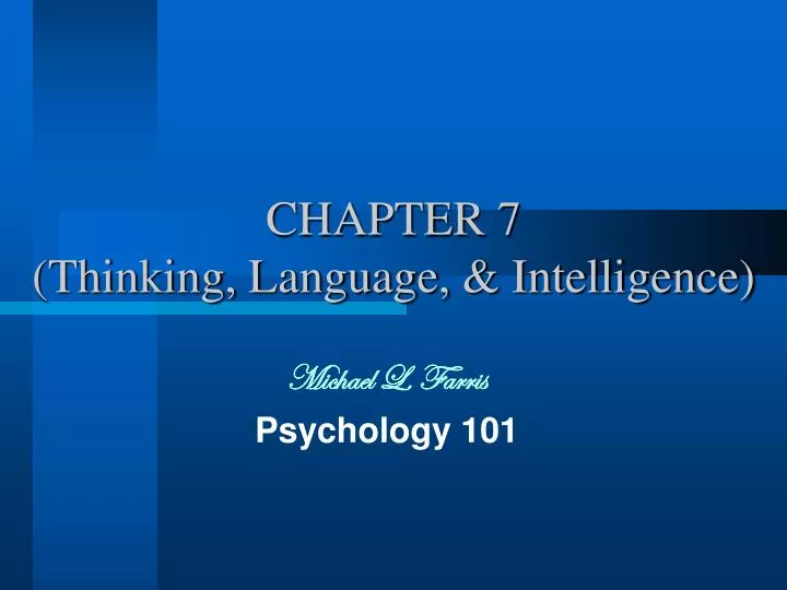 chapter 7 thinking language intelligence