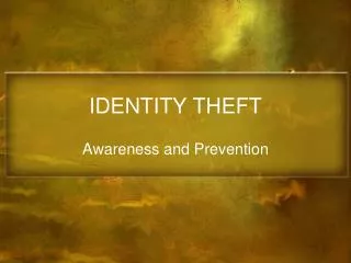 identity theft
