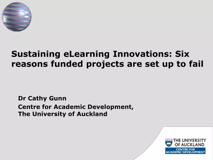 sustaining elearning innovations six reasons funded projects are set up to fail
