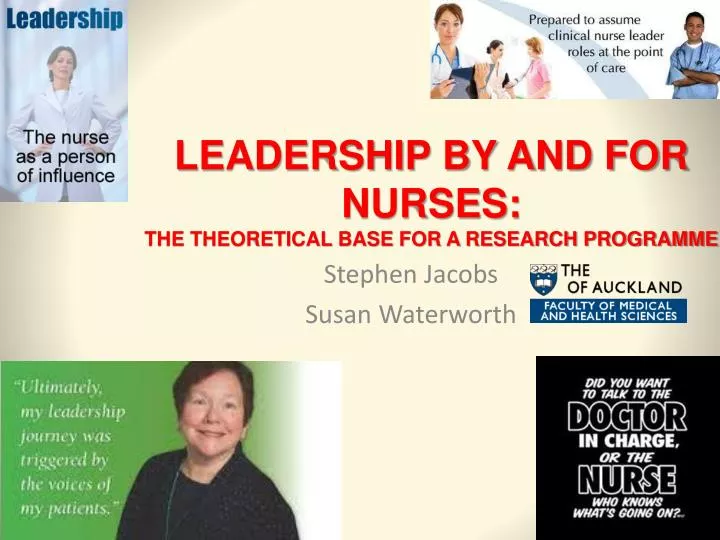 leadership by and for nurses the theoretical base for a research programme