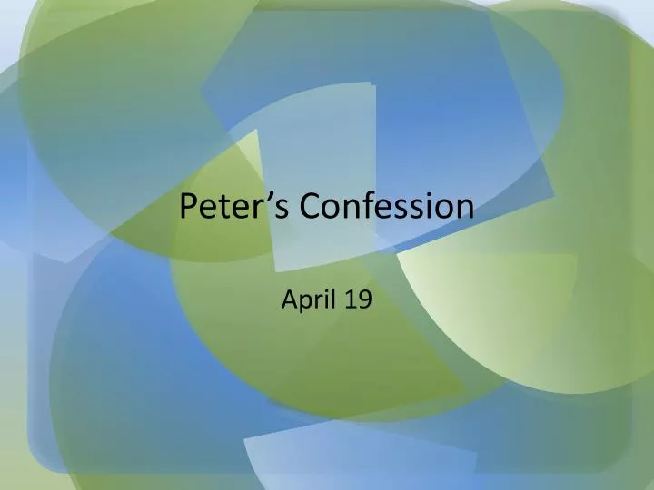 peter s confession