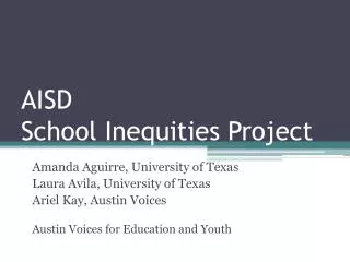 AISD School Inequities Project