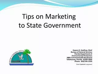 Tips on Marketing to State Government