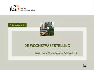 de woonstvaststelling