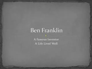 Ben Franklin