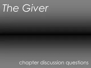 The Giver