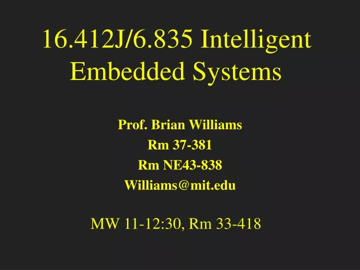 16 412j 6 835 intelligent embedded systems