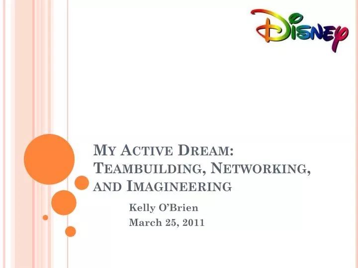 my active dream teambuilding networking and imagineering