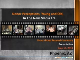 Donor Perceptions, Young and Old, In The New Media Era