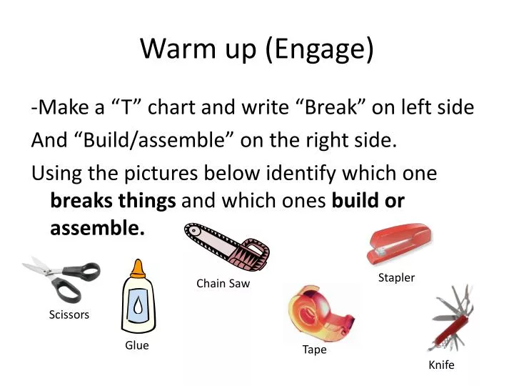 warm up engage