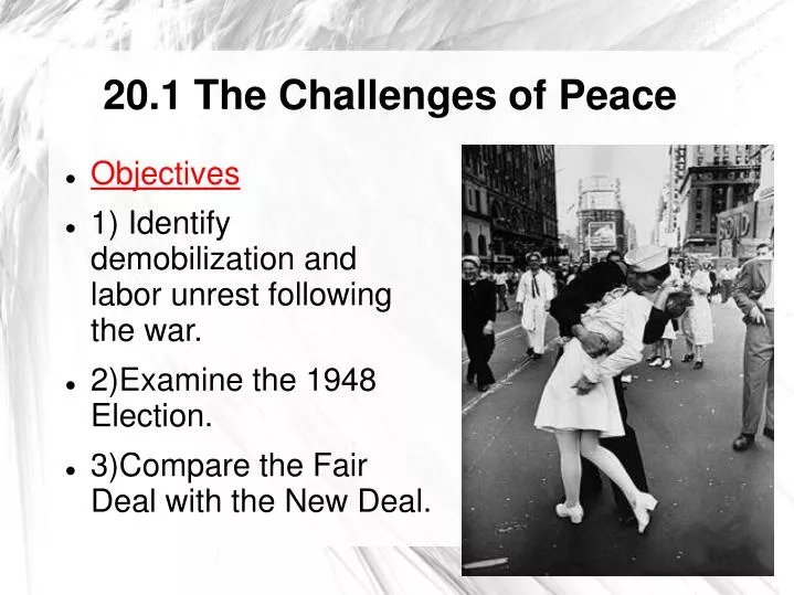 20 1 the challenges of peace