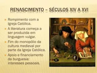 renascimento s culos xiv a xvi
