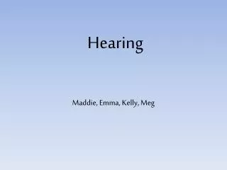 Hearing