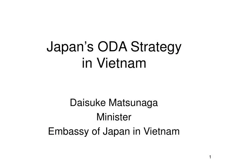 japan s oda strategy in vietnam