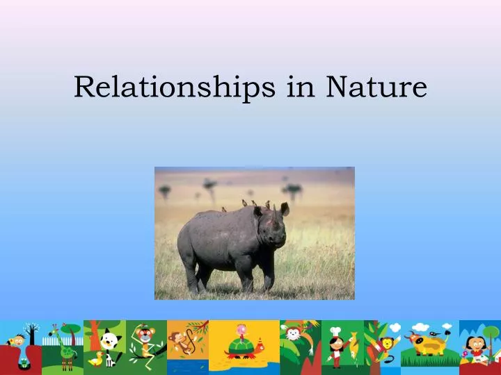 relationships in nature