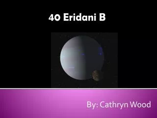 40 Eridani B