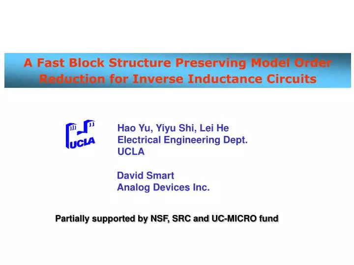 a fast block structure preserving model order reduction for inverse inductance circuits