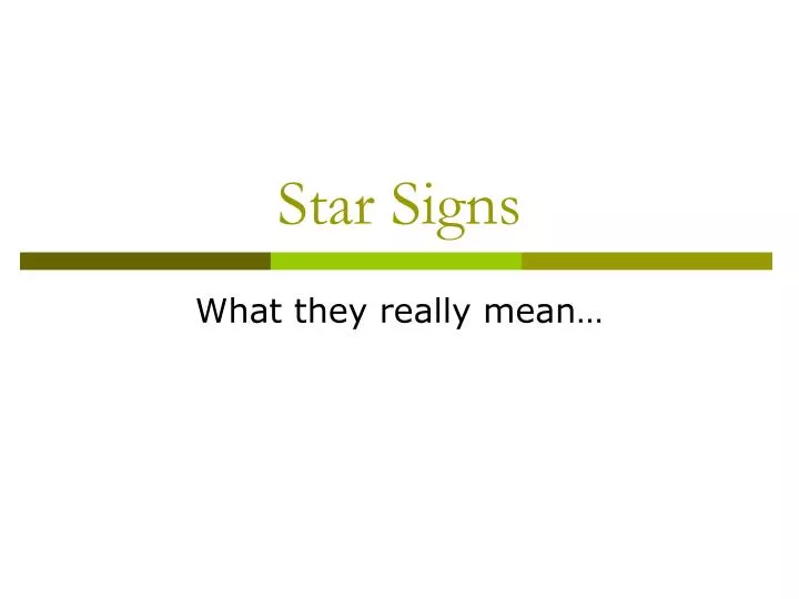 star signs