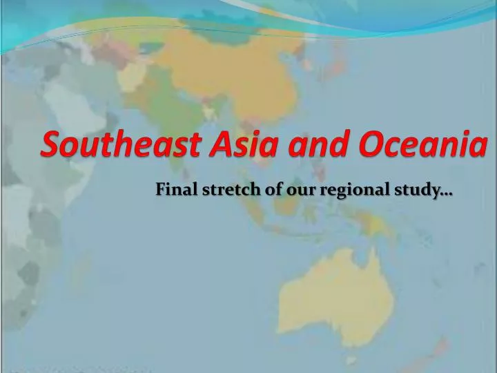 southeast asia and oceania