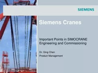 Siemens Cranes