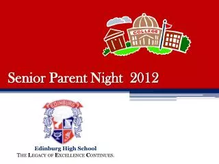 Senior Parent Night 2012