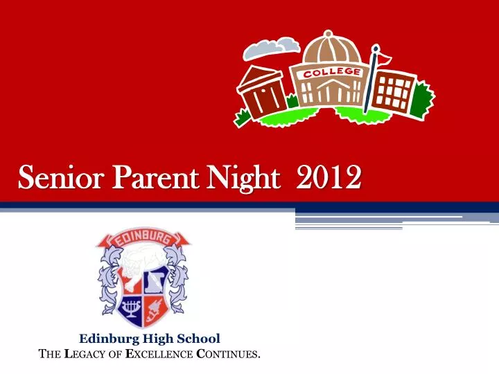 senior parent night 2012