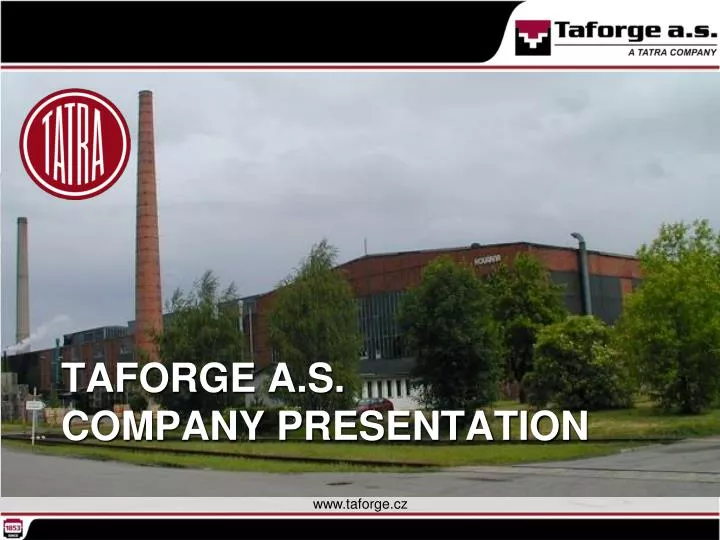 taforge a s company presentation