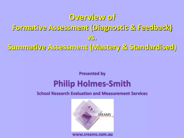 overview of formative assessment diagnostic feedback vs summative assessment mastery standardised