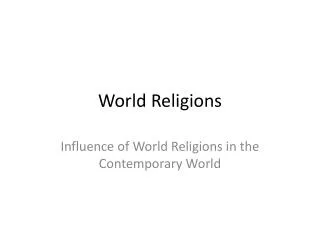 World Religions