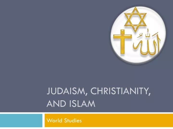 judaism christianity and islam