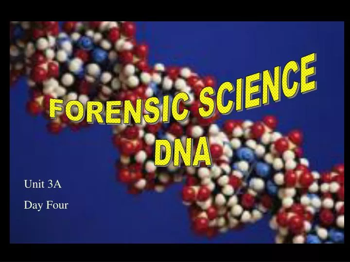 PPT - FORENSIC SCIENCE DNA PowerPoint Presentation, Free Download - ID ...