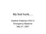 My foot hurts…. - slide 1