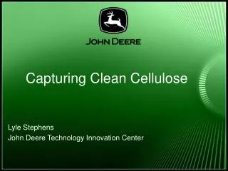 Capturing Clean Cellulose