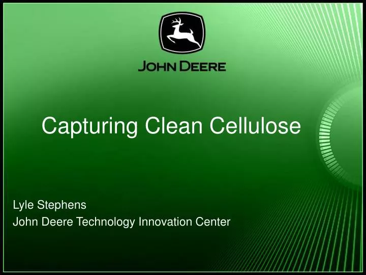 capturing clean cellulose